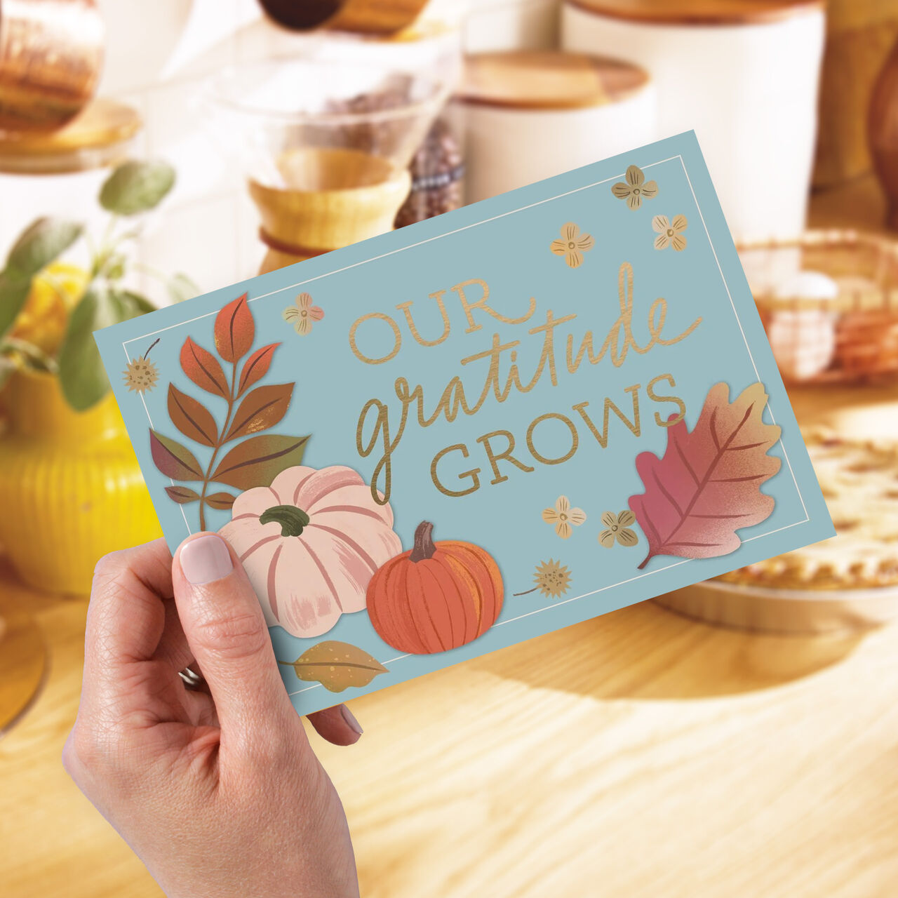 Our Gratitude Grows Appreciation at Thanksgiving Card image number 1