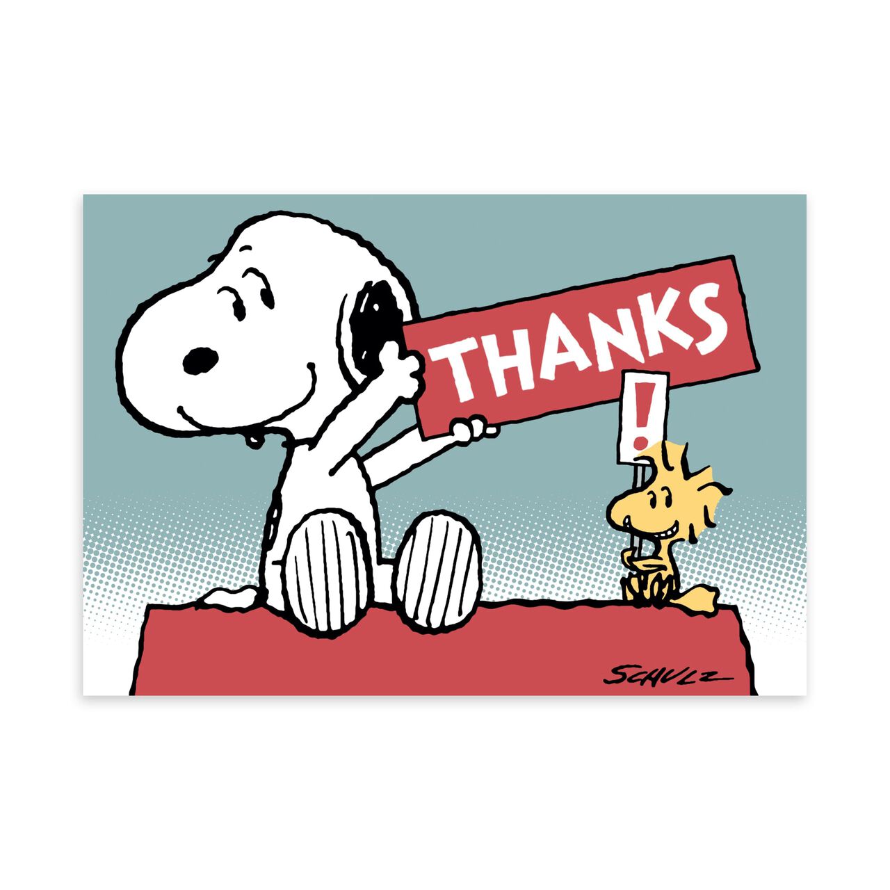 Peanuts® Snoopy & Woodstock Thank You Card Hallmark Business