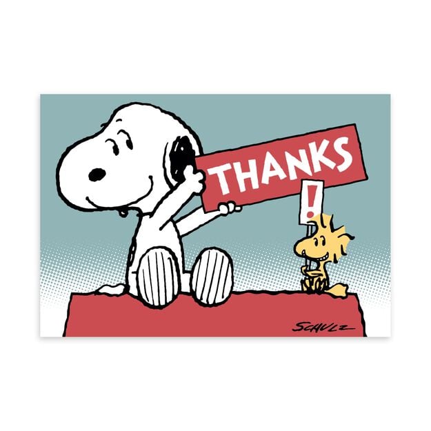 Peanuts® Snoopy & Woodstock Thank You Card