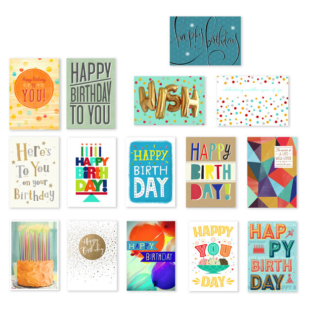 Assorted Value Birthday Cards 150 Pack