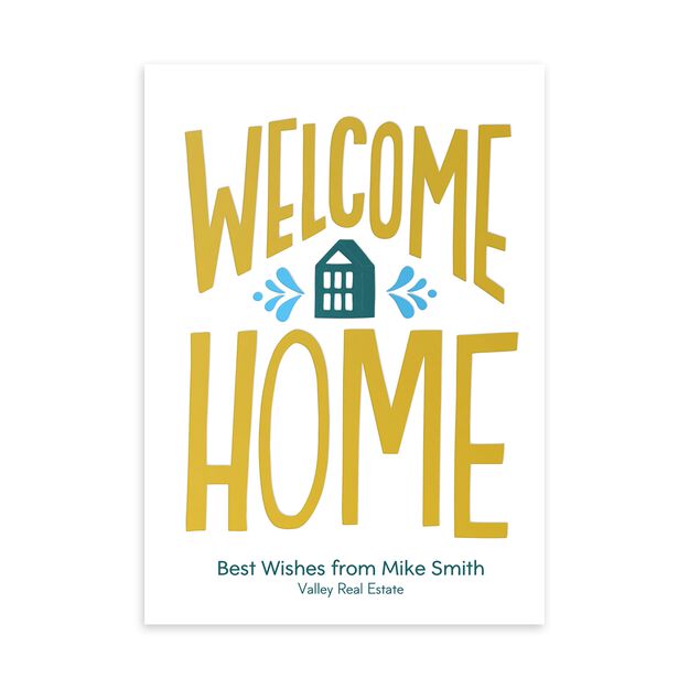 Welcome Home Customizable New Home Card