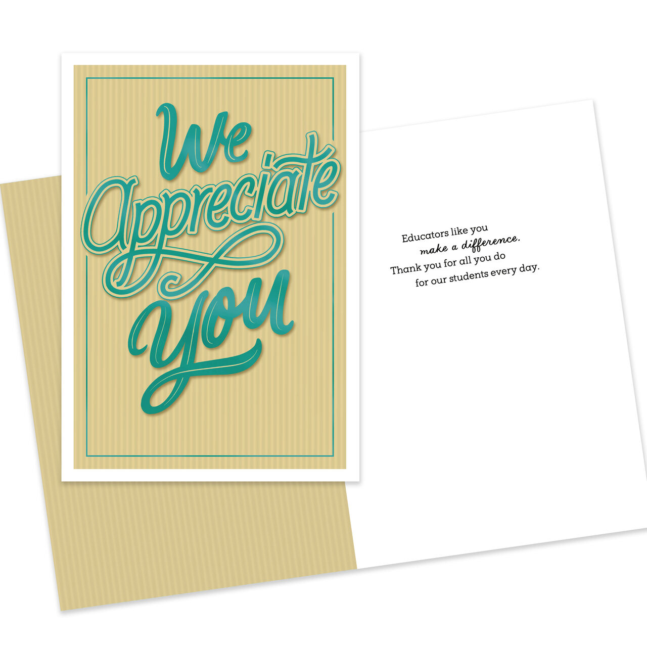 Higher Education & Trade School Assorted Teacher Appreciation Cards 25 Pack image number 4