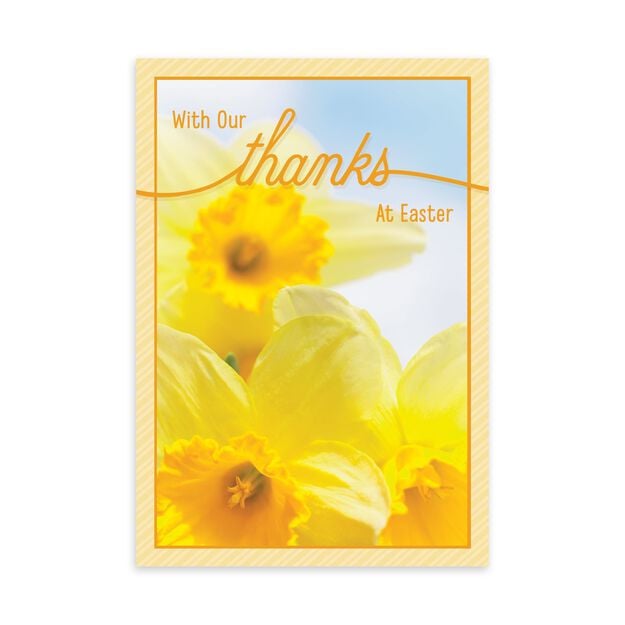 Daffodils & Thanks Easter Card