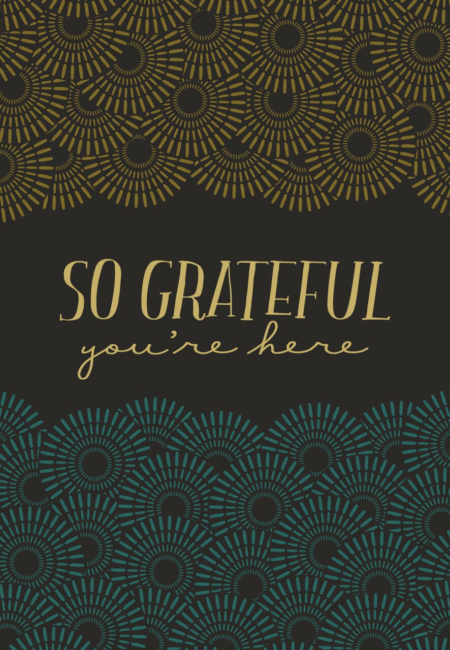 So Grateful Welcome Card