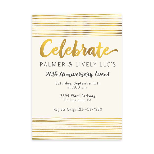 Shining Celebration Customizable Invitation