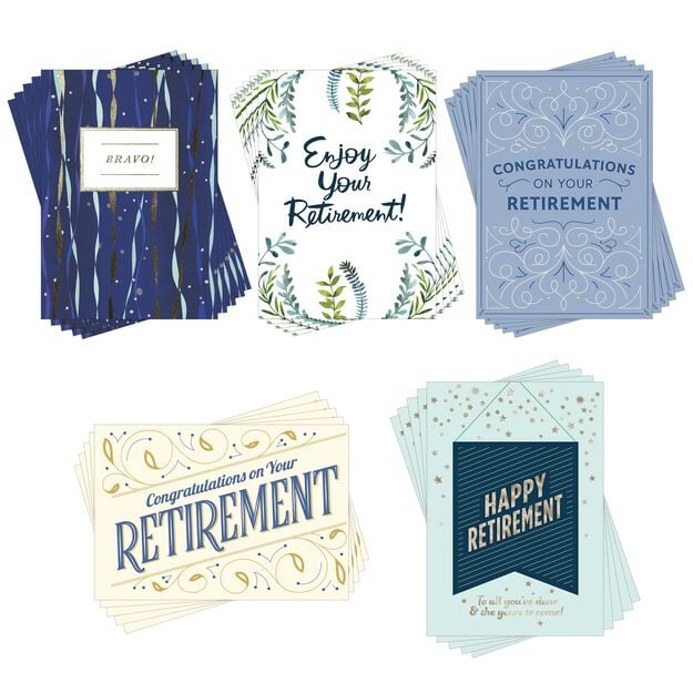 Assorted Retirement Cards 25 Pack
