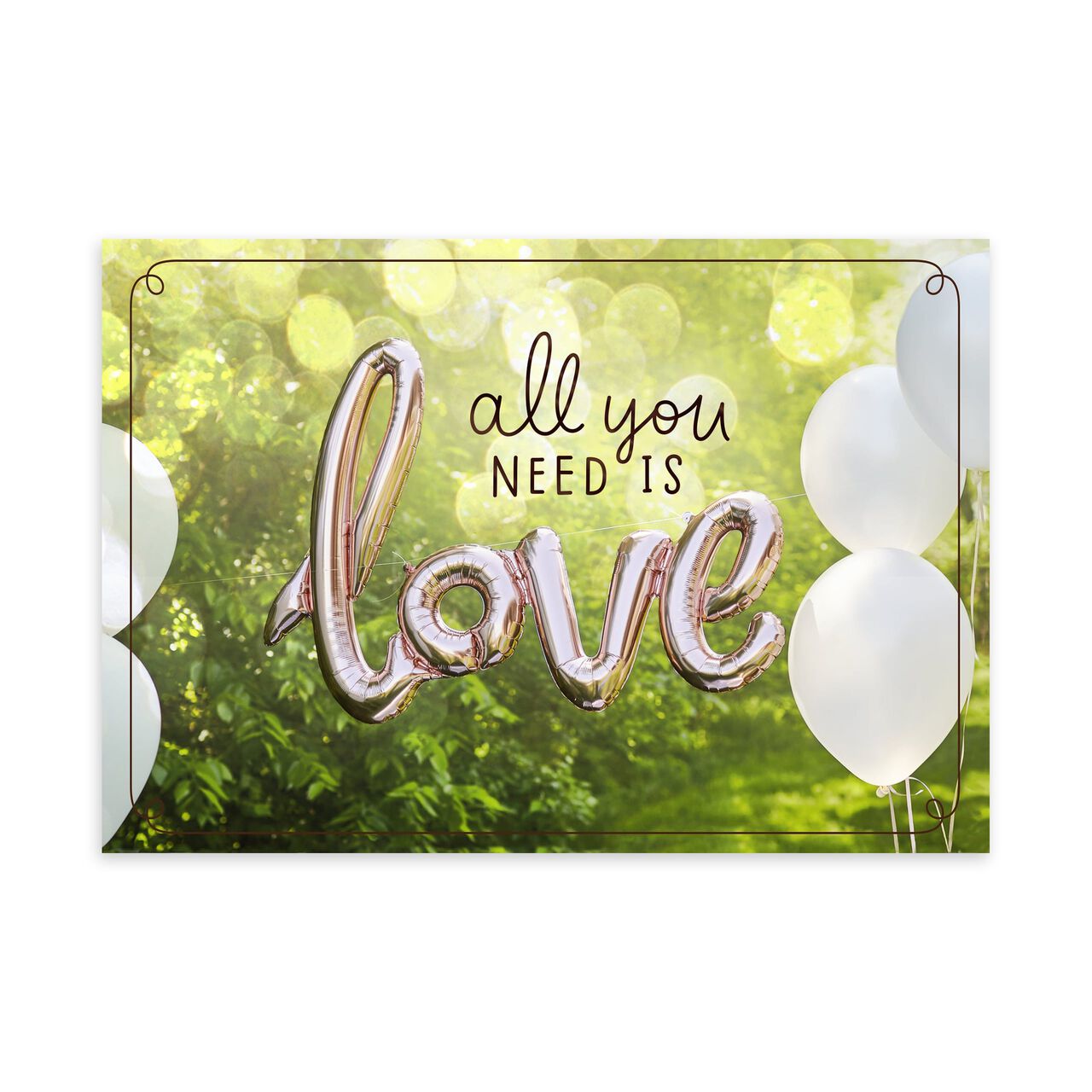 Love Balloons Wedding Card image number 0