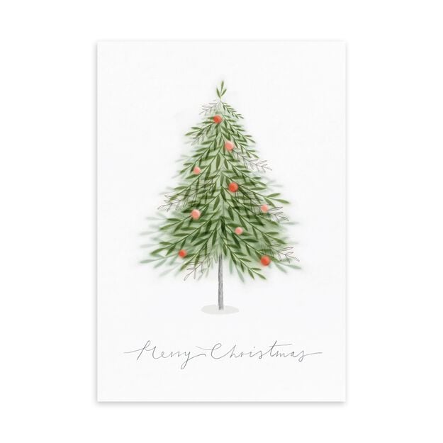 Merry Christmas Tree Christmas Card