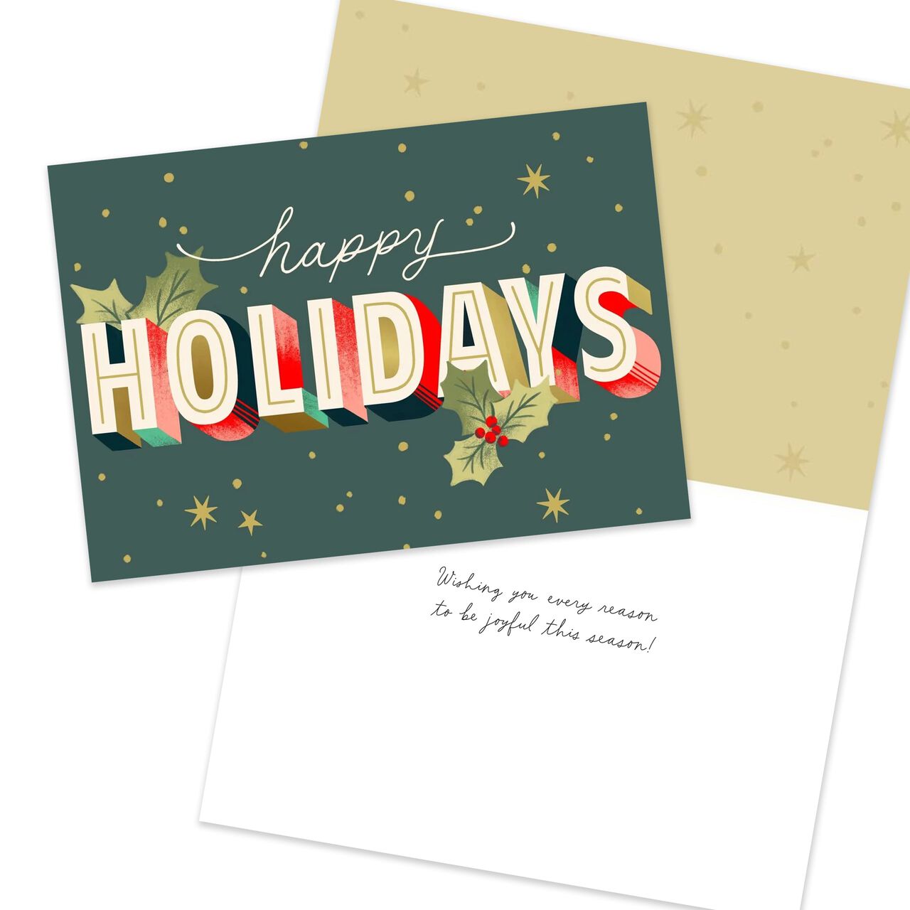 Season's Greetings Assorted Happy Holidays Cards 25 Pack image number 4