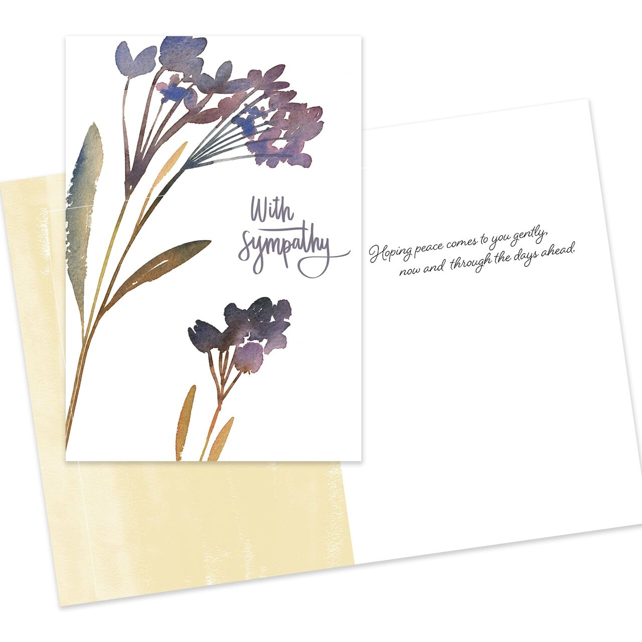 Quiet Condolences Assorted Sympathy Cards 25 Pack image number 3