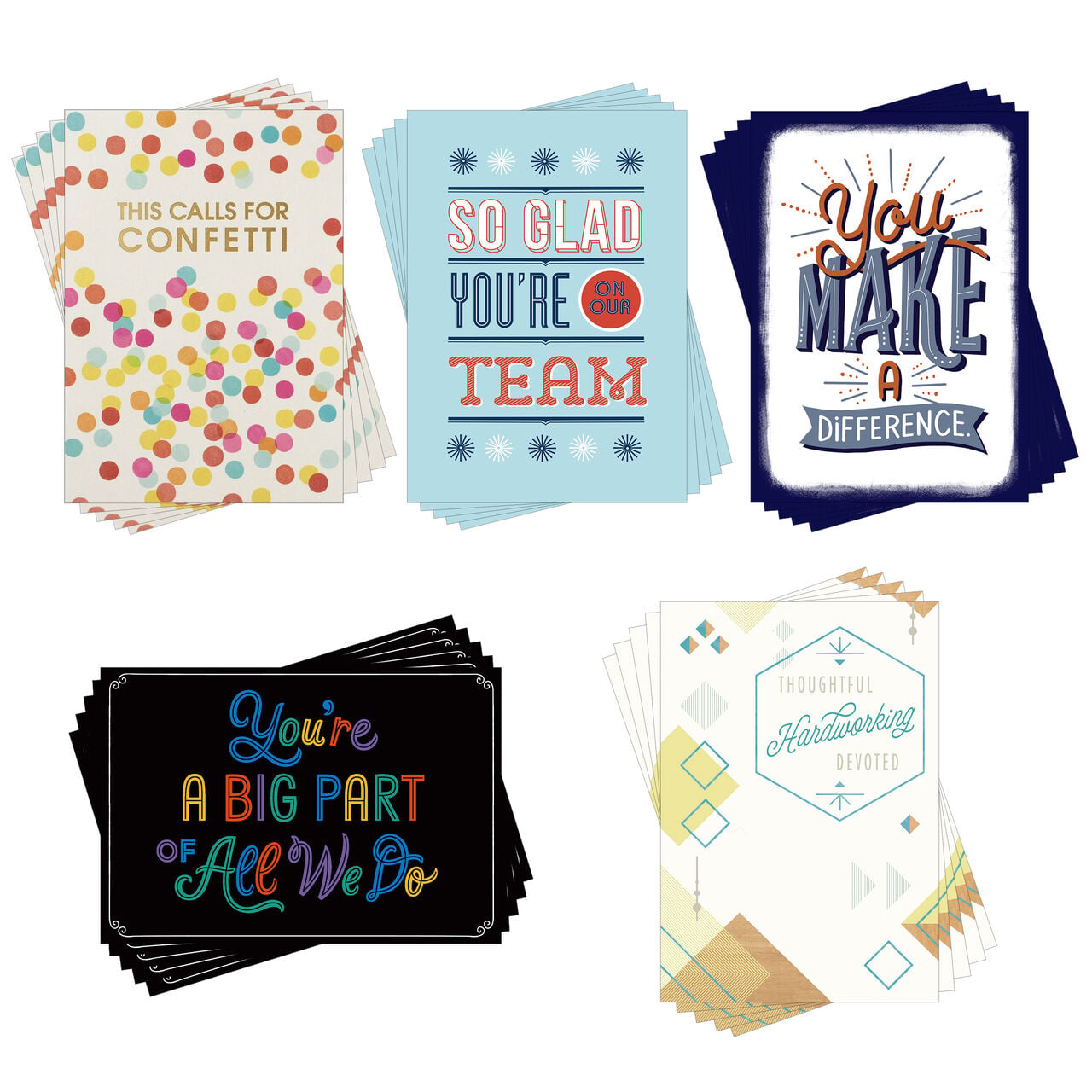 Above & Beyond Assorted Employee Appreciation Cards 25 Pack image number 0