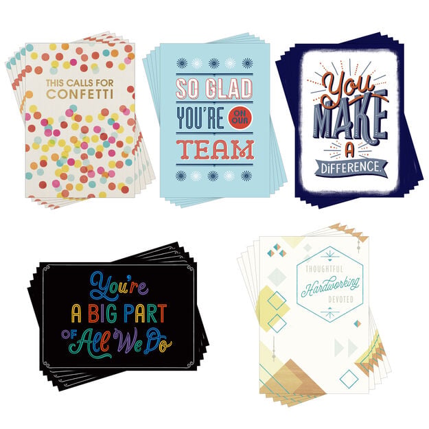 Above & Beyond Assorted Employee Appreciation Cards 25 Pack