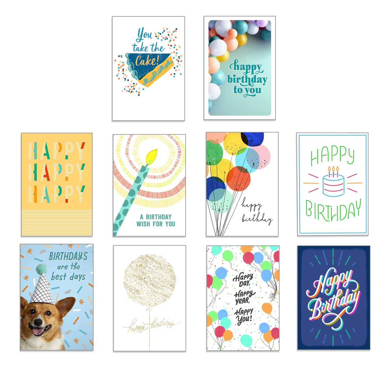 Classic Collection Assorted Birthday Cards 50 Pack image number 0