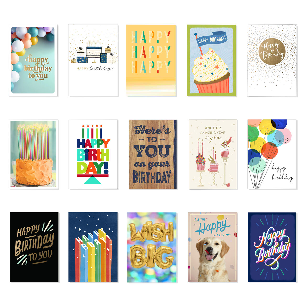 Classic & Casual Assorted Birthday Cards 75 Pack image number 0