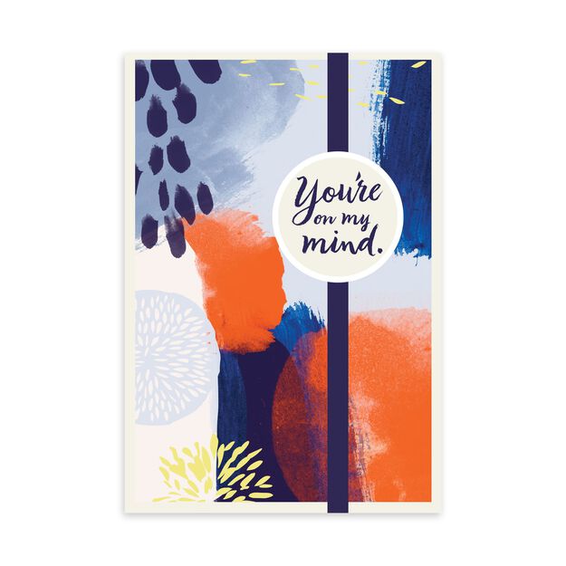 Painterly Expression Caring Thoughts Card