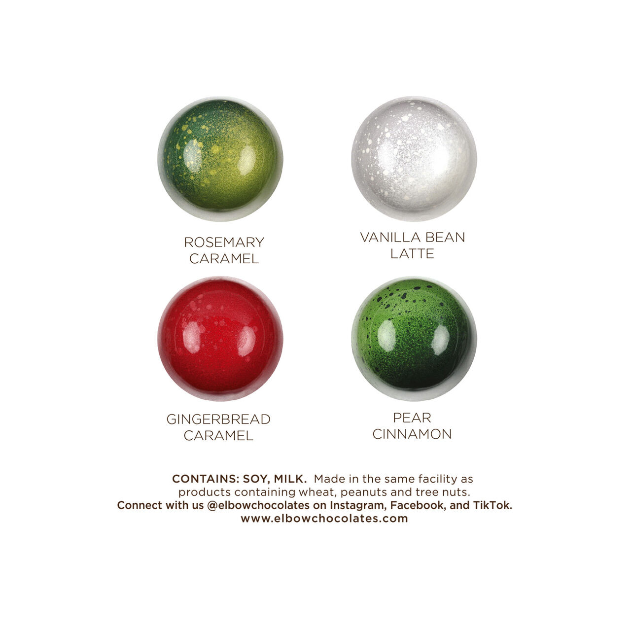 Christopher Elbow 4-Piece Holiday Chocolate Assortment image number 1