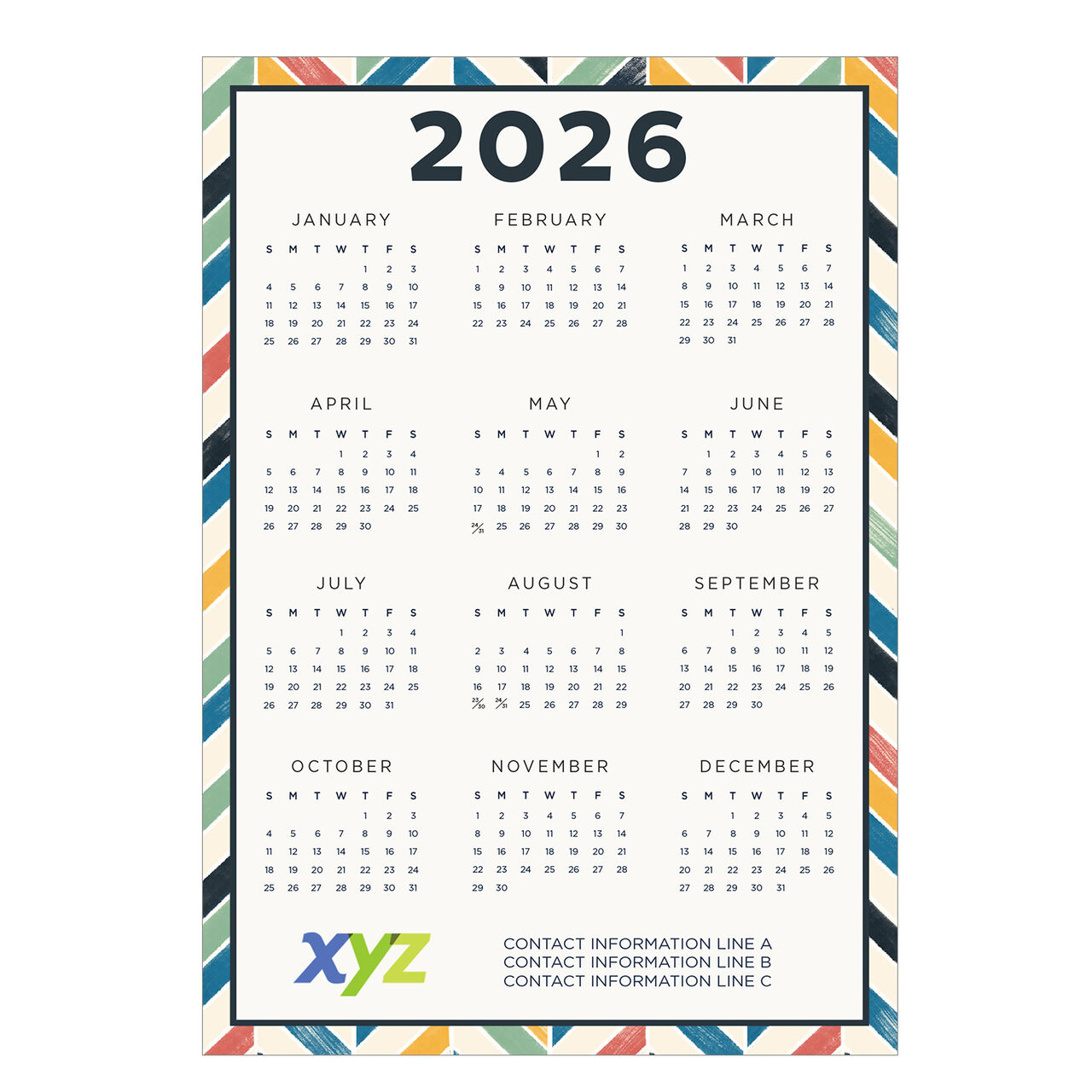 Chevron 2026 Magnetic Calendar image number 0