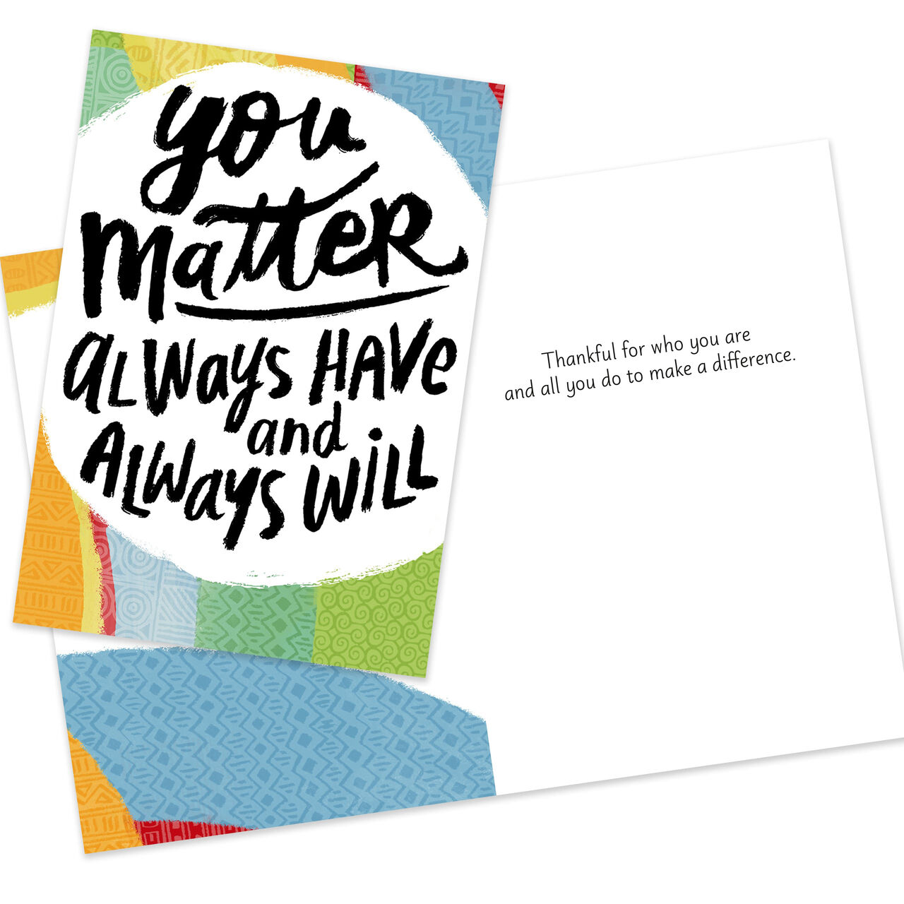 You Matter Lettering Appreciation Card image number 1