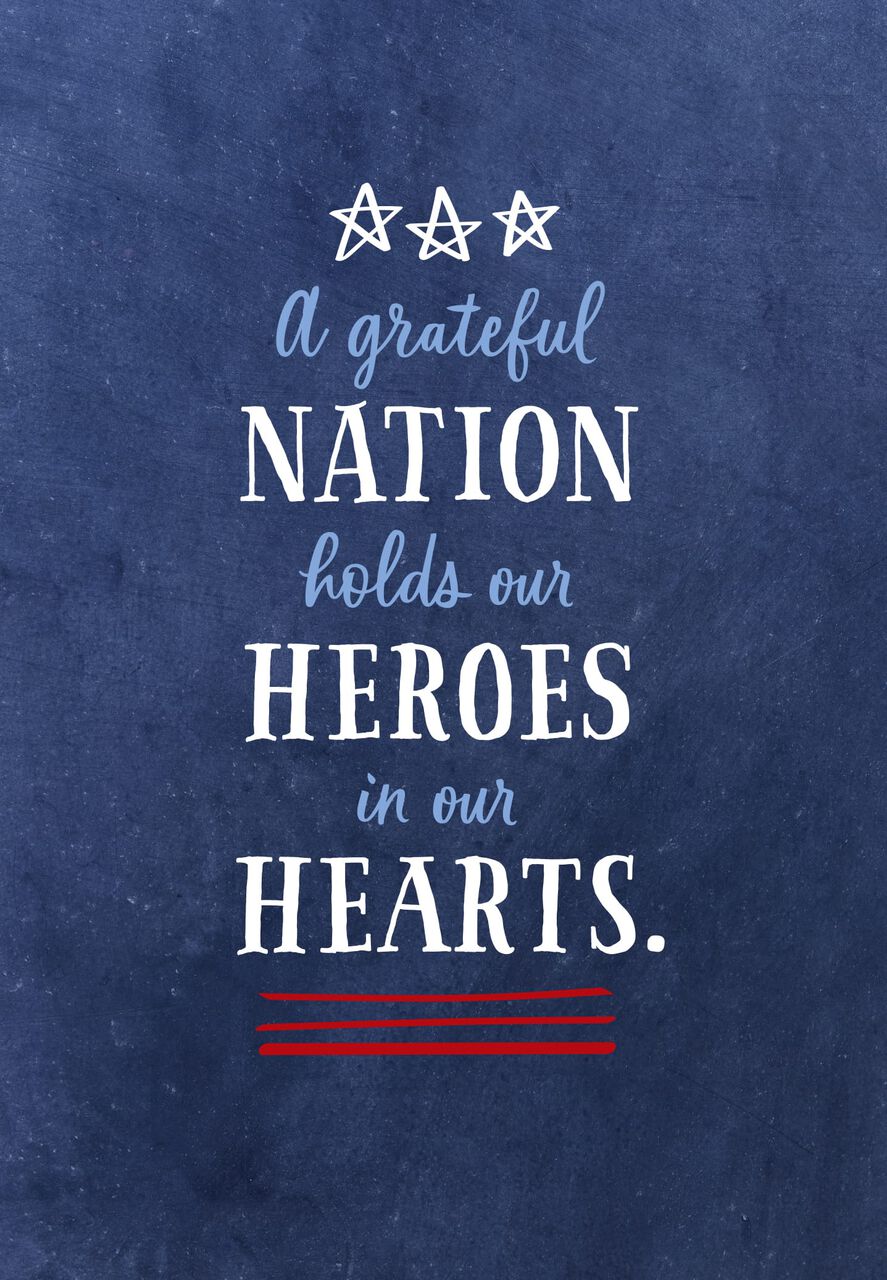 Heroes in Our Hearts Veterans Day Card
