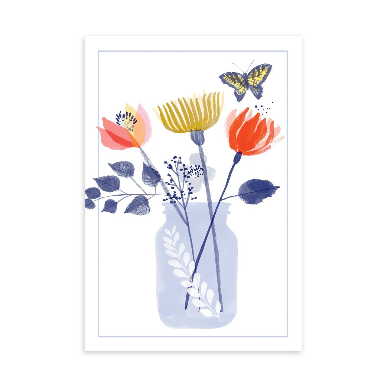 Flowers in Bottle Just Because Card image number 0