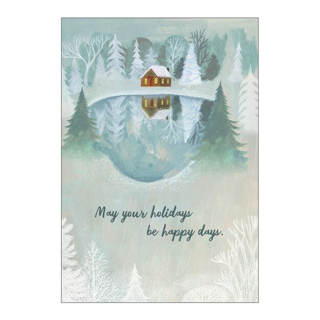 Winter Cabin Holiday Cards