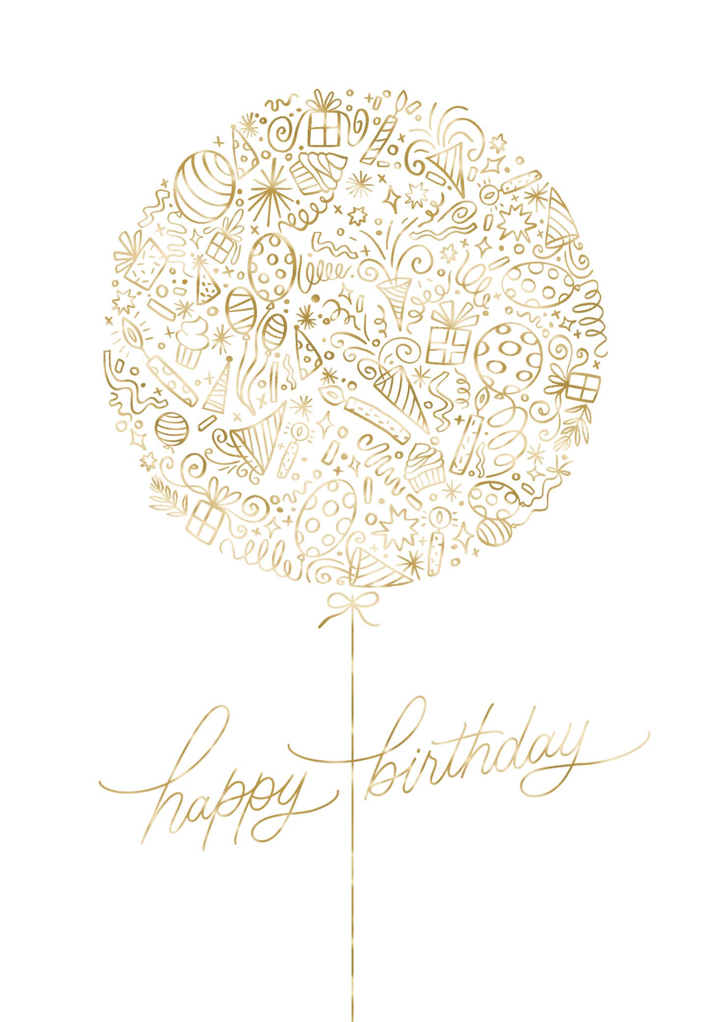 Happy birthday shop gold foil balloons