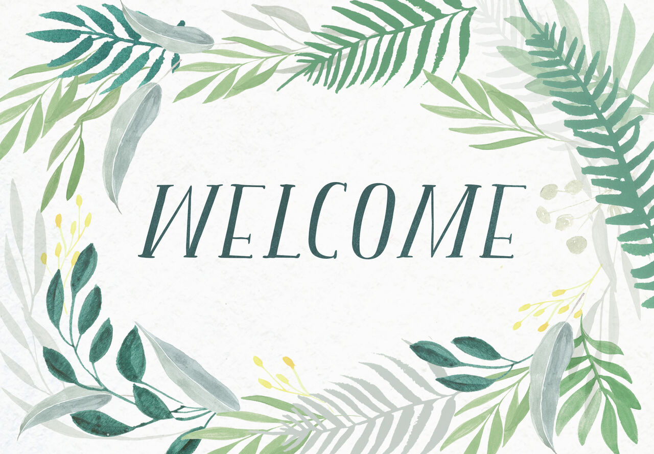 Tranquil Botanicals Welcome Card