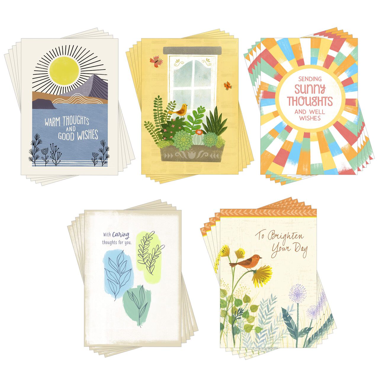 Encouraging Thoughts Assorted Thinking of You Cards 25 Pack image number 0