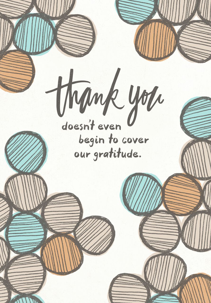 Circles of Gratitude Thank You Card