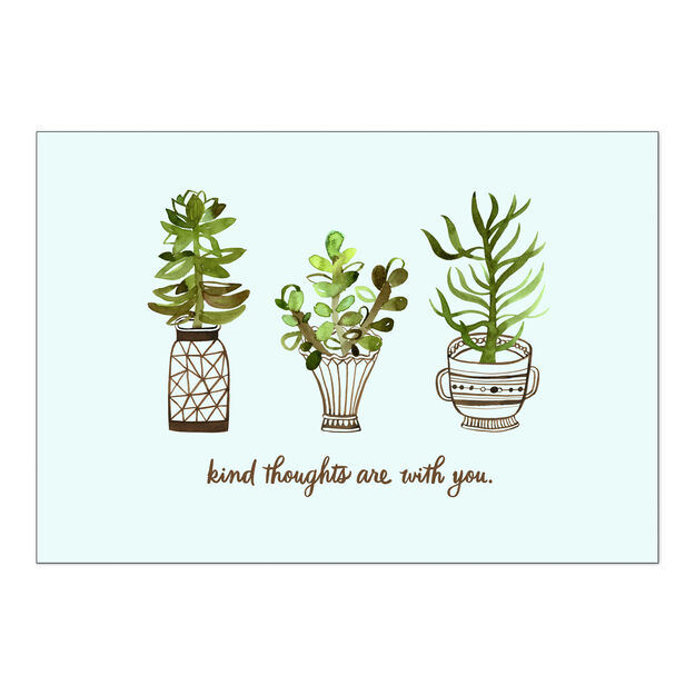 Plants in Pots Thinking of You Card