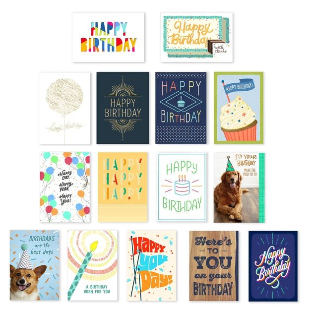 Assorted Value Birthday Cards 150 Pack