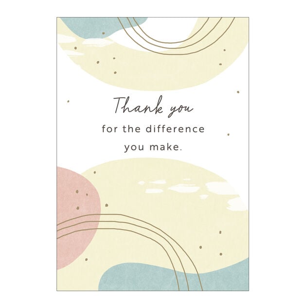 Abstract Design Employee Appreciation Card