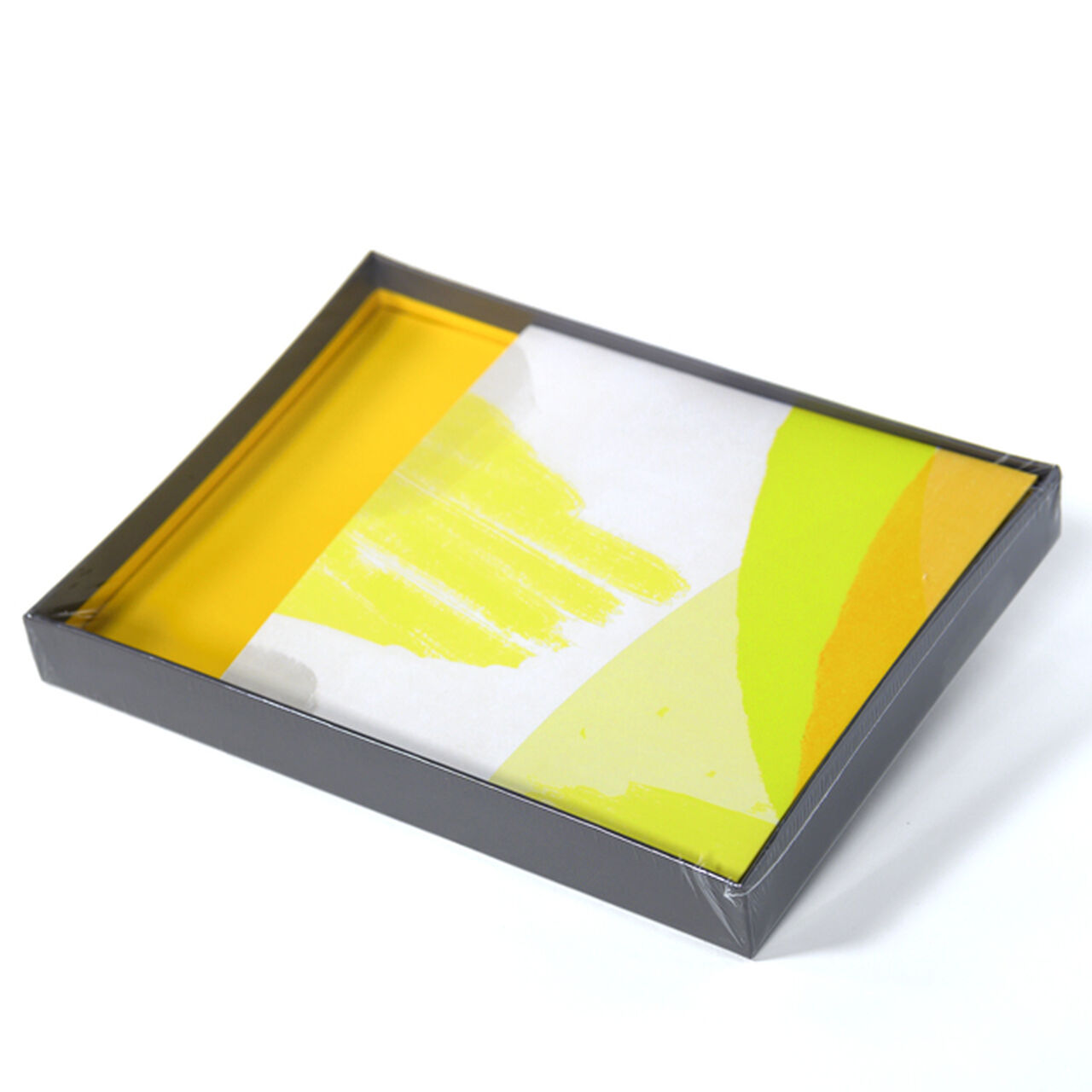 Yellow & Charcoal Card Organizer Box image number 1