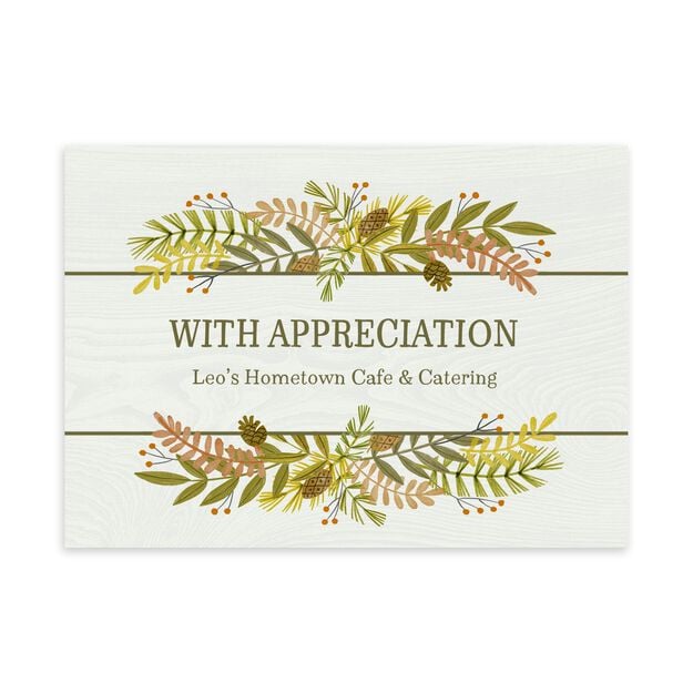 Bountiful Foliage Customizable Fall Season Card