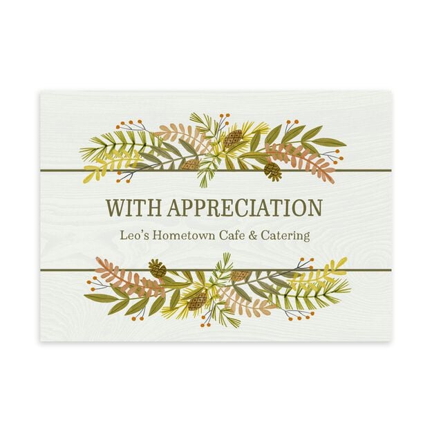 Bountiful Foliage Customizable Fall Season Card