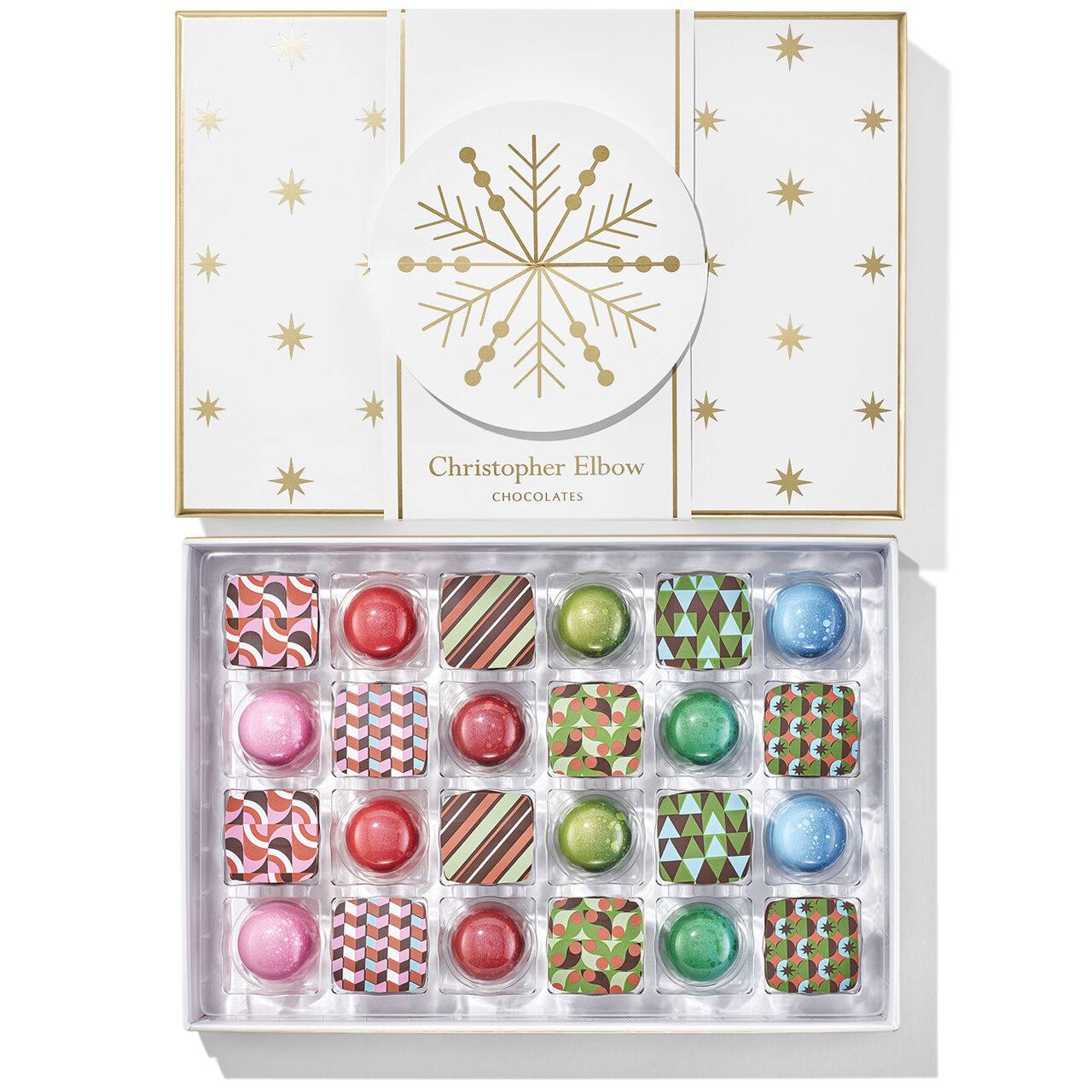 Christopher Elbow 24-Piece Holiday Chocolate Assortment image number 0