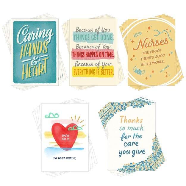 Heartfelt Thank You Assorted Medical Staff Appreciation Cards 25 Pack