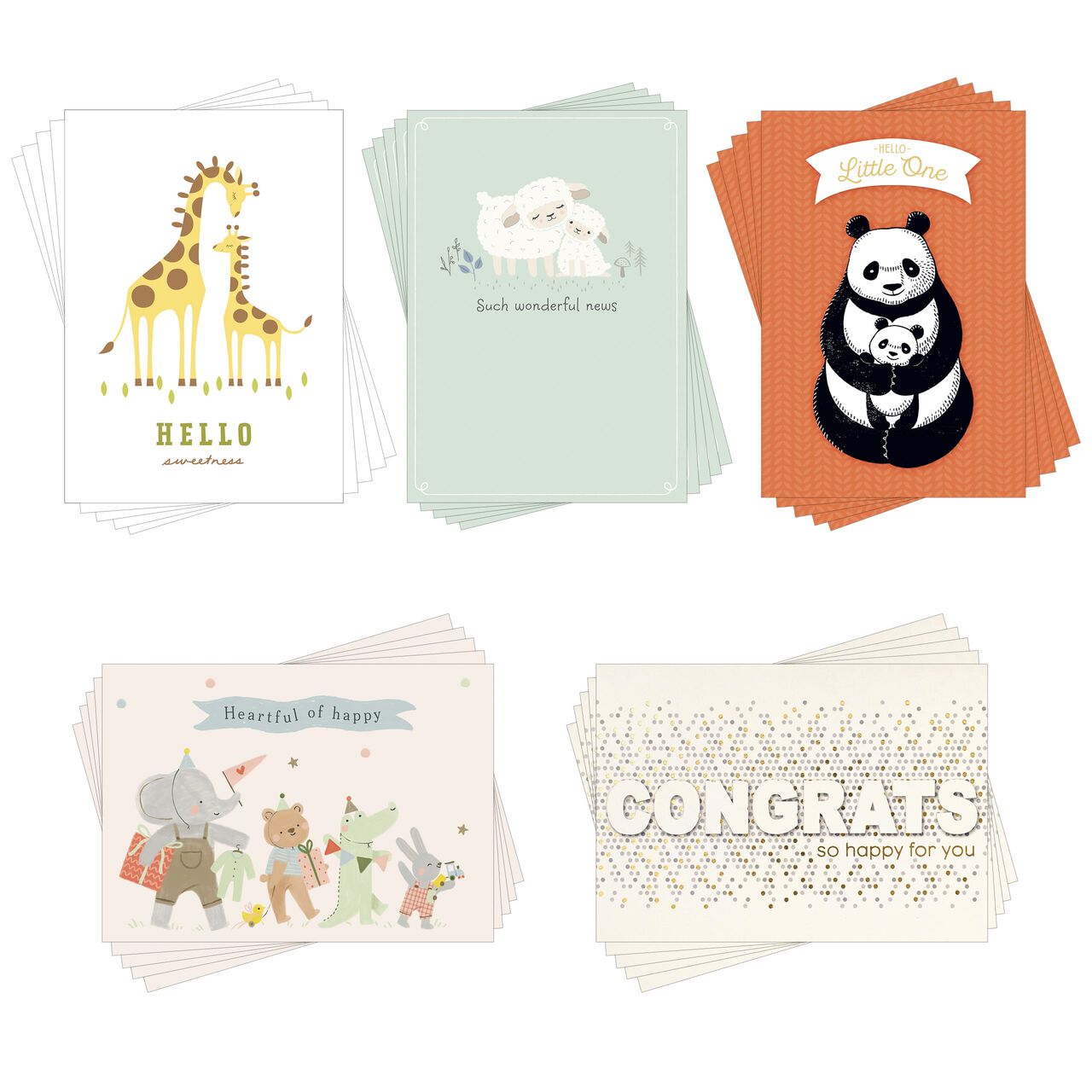 Baby, Adoption, Grandbaby Assorted Cards 25 Pack image number 0