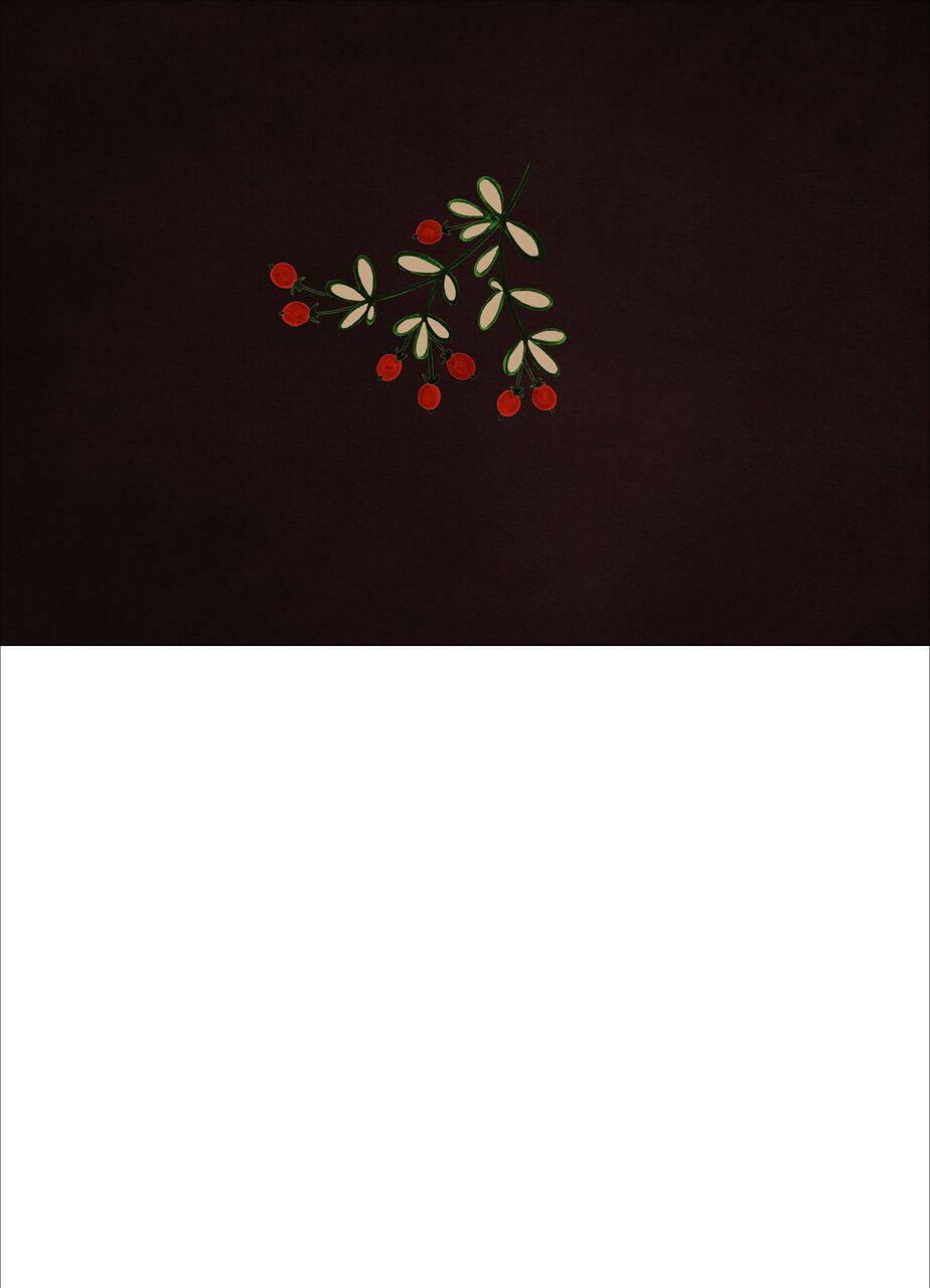 Jeweled Evergreens Premium Holiday Card
