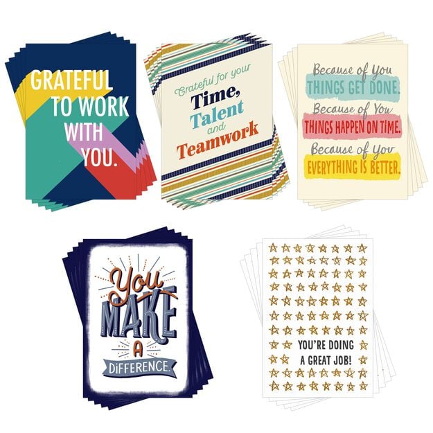 Star Qualities Assorted Employee Appreciation Cards 25 Pack