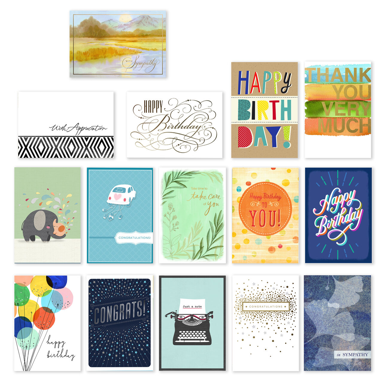 All Occasions Assorted Greeting Cards 75 Pack image number 0