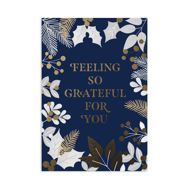 Shimmering Gratitude Appreciation at the Holidays Card