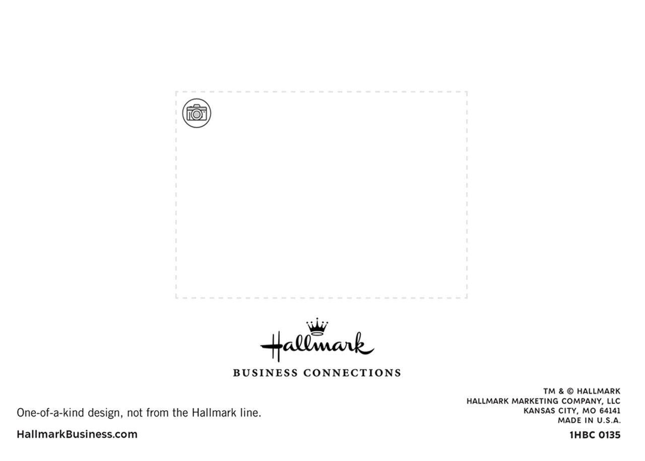 Fully Customizable Horizontal Folded Photo Card