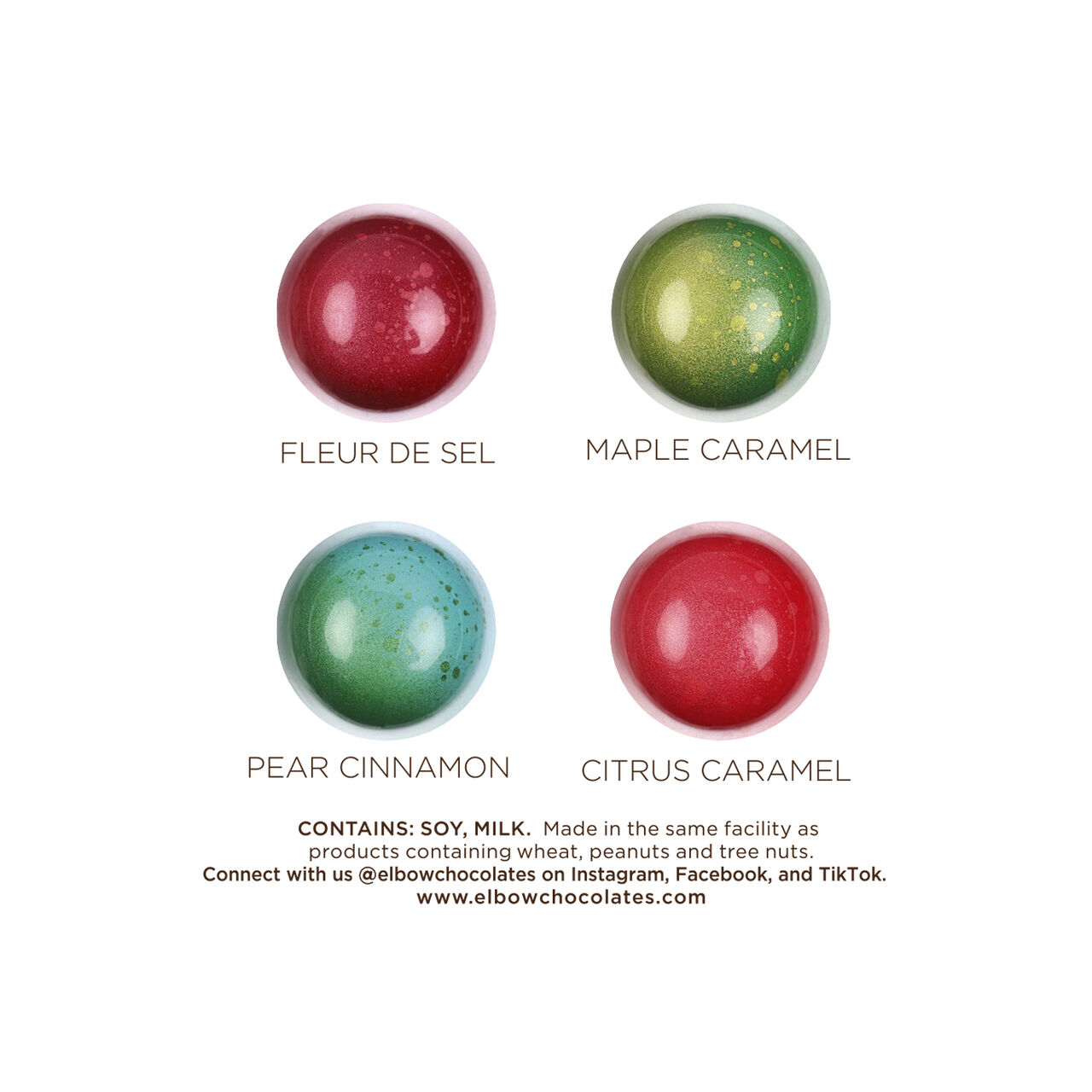 Christopher Elbow 4-Piece Holiday Chocolate Assortment image number 1