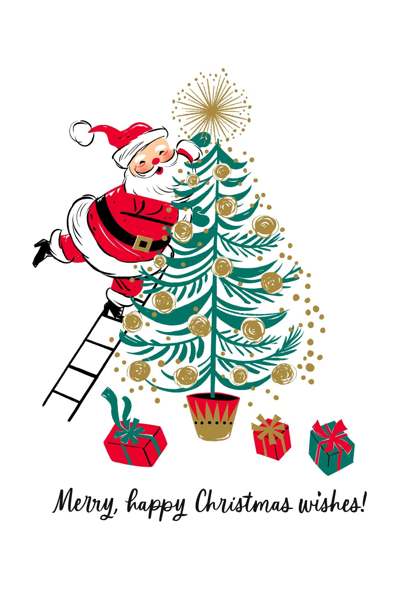 邦楽 B-PASS 3rd ANNIVERSARY Xmas Message Santa Wishes Christmas Cards | Hallmark Business
