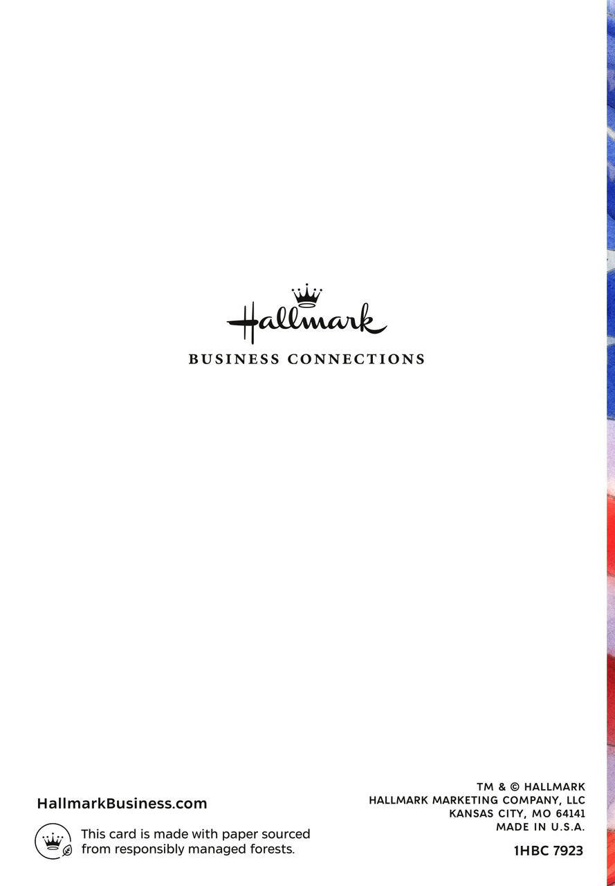 Bright Flag Military Appreciation Card