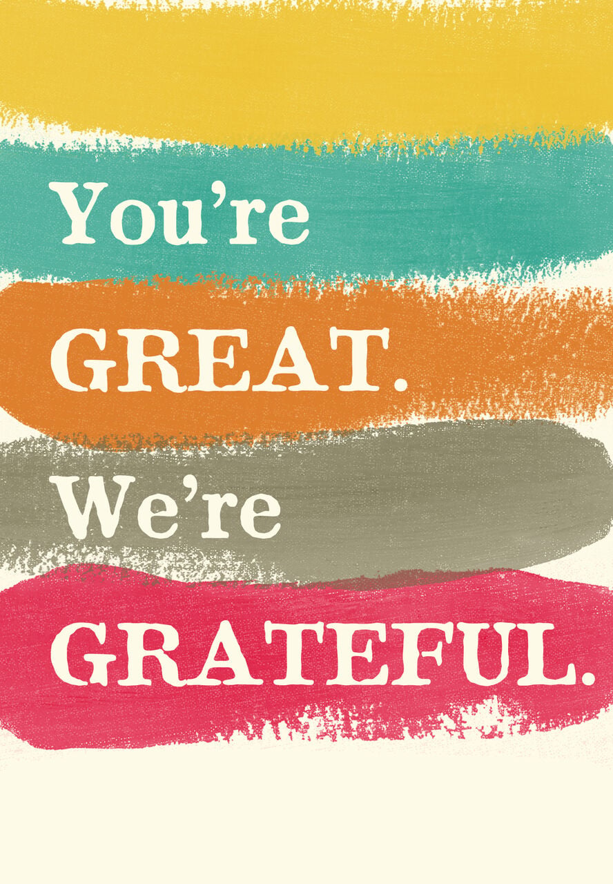 Great & Grateful Business Anniversary Card