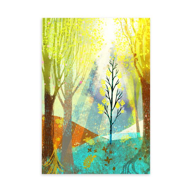 Sunlit Forest Encouragement Card
