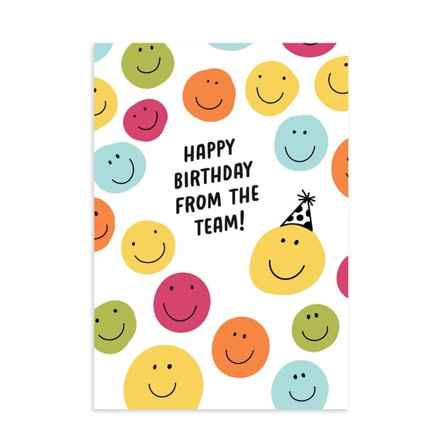 From the Team Smileys Birthday Card