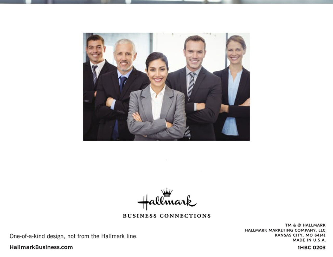 Fully Customizable Horizontal Folded Photo Notecard